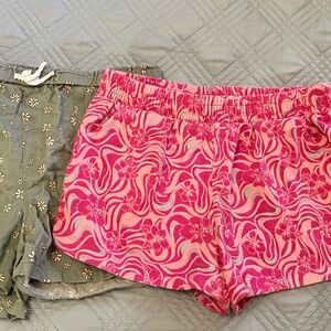 WONDER NATION Girl’s Shorts, BUNDLE of Two, Size XXL (18)